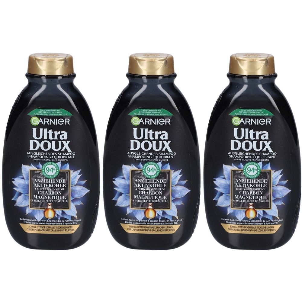 Garnier Ultra Doux Ausgleichendes Shampoo Magnetkohle