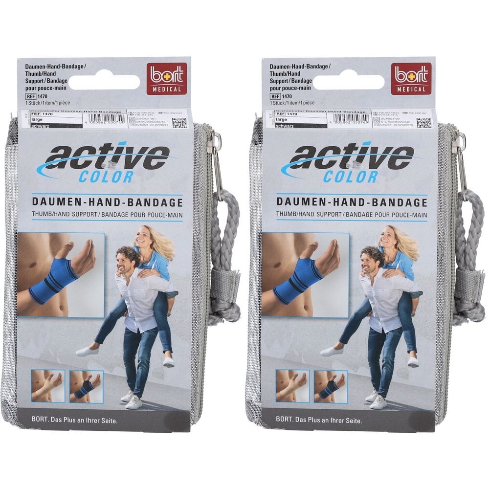Bort ActiveColor® Daumen-Hand-Bandage Gr. L schwarz
