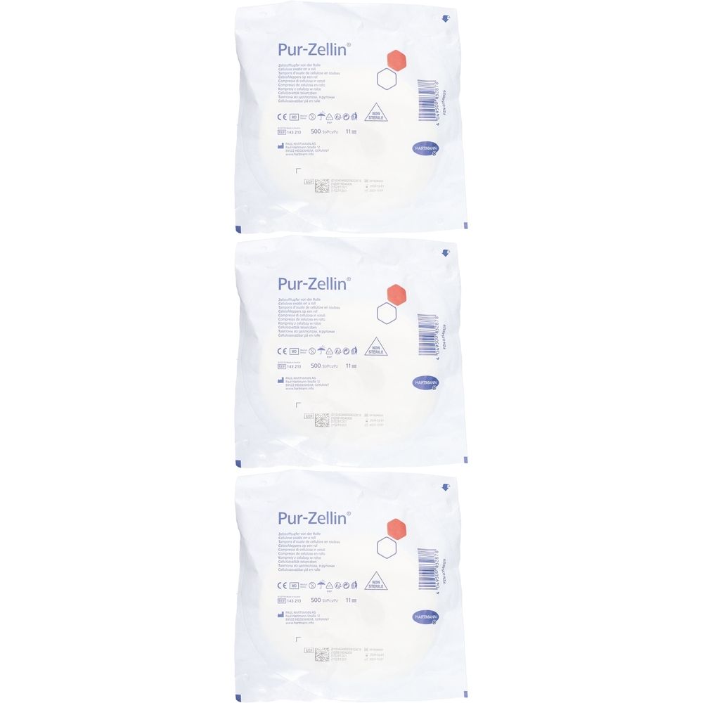 Hartmann Pur-Zellin® Zellstoffkompressen 11-fach 4 x 5 cm