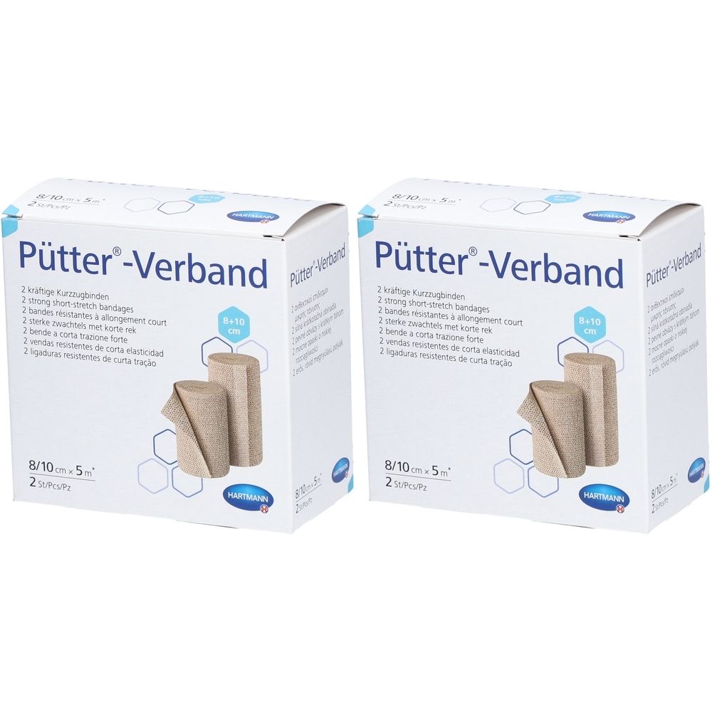 Hartmann Pütter® Duo Kompressionsbinde 8/10 cm x 5 m
