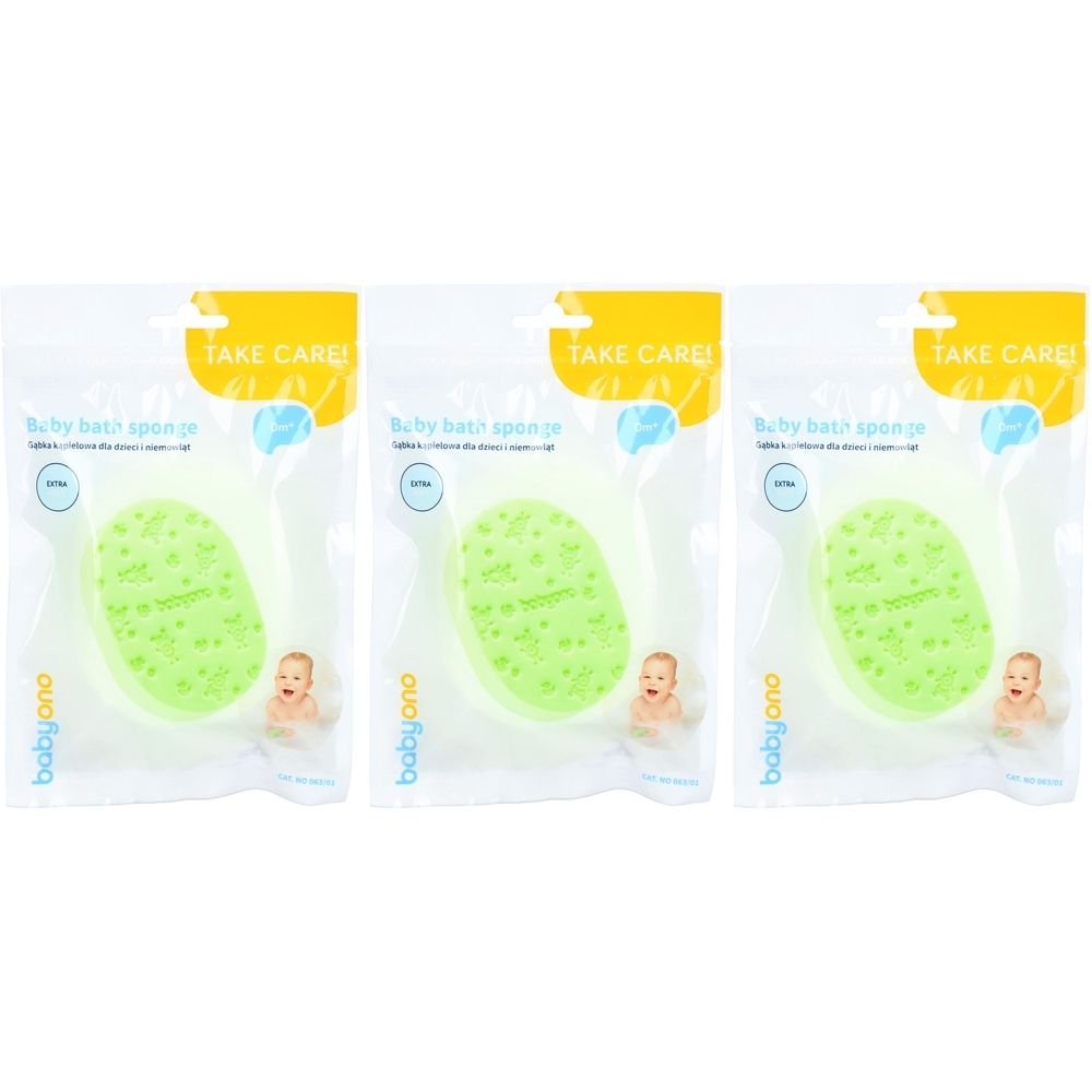 Babyono Babyschwamm zart x3 3x1 St Schwamm