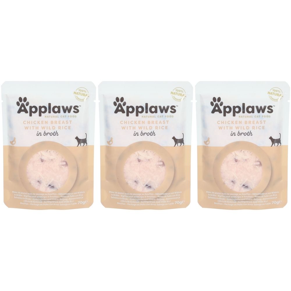 Applaws™ Beutel Hühnchenbrust und Wildreis in Brühe