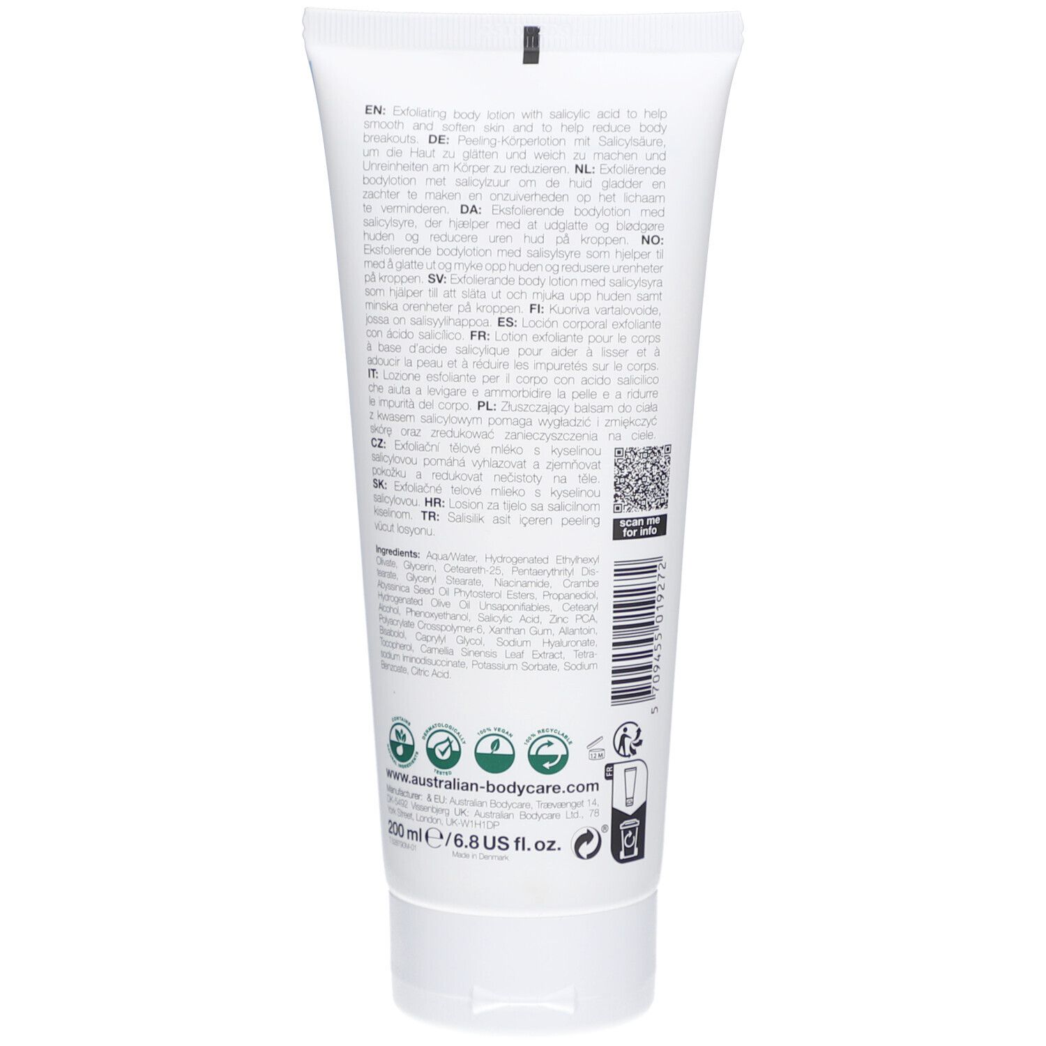 Australian Bodycare Körperlotion mit Salicylsäure