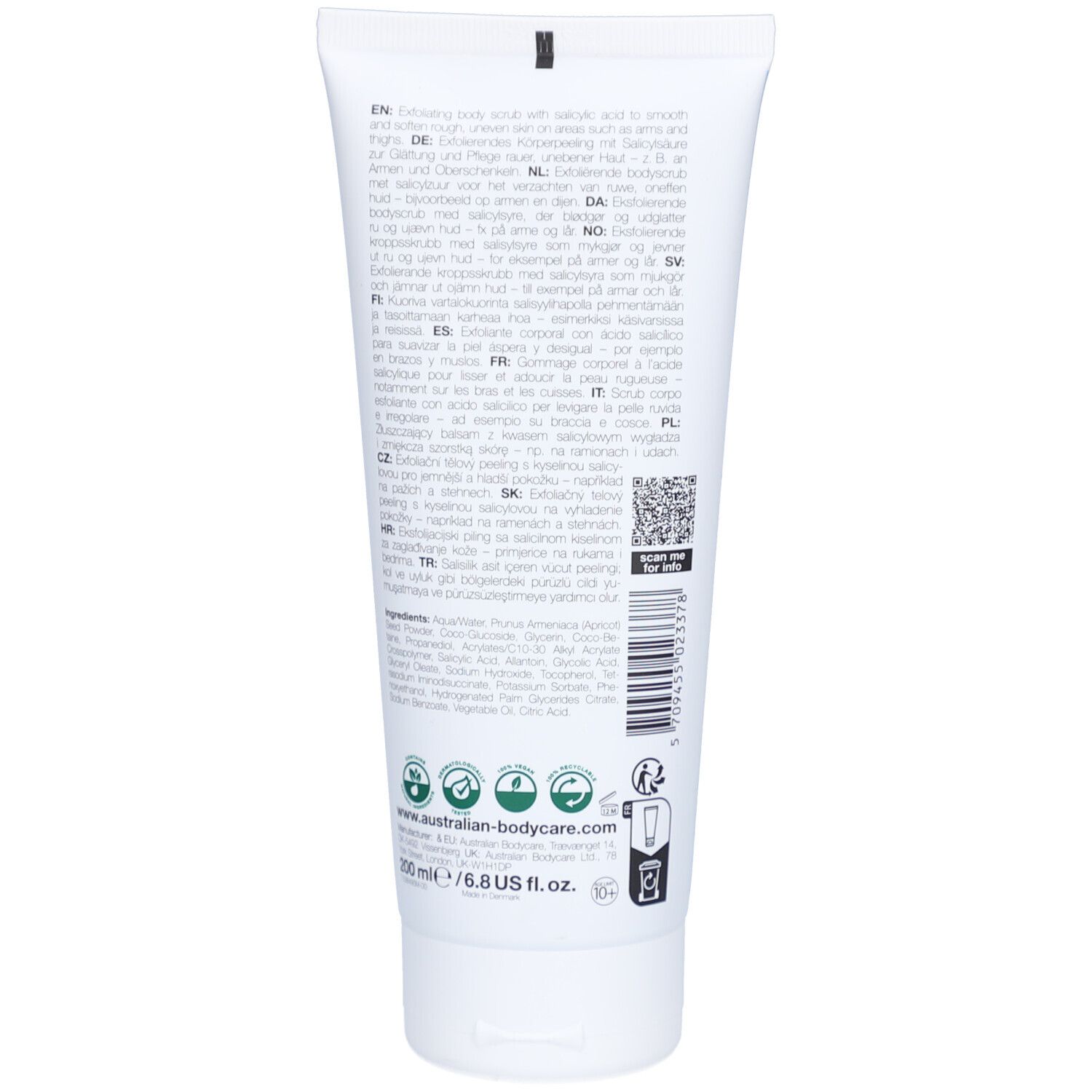 Australian Bodycare Körperpeeling gegen Keratosis pilaris