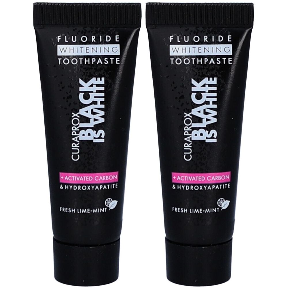 Curaprox® Black IS White Zahnpasta mit Aktivkohle & Fluorid
