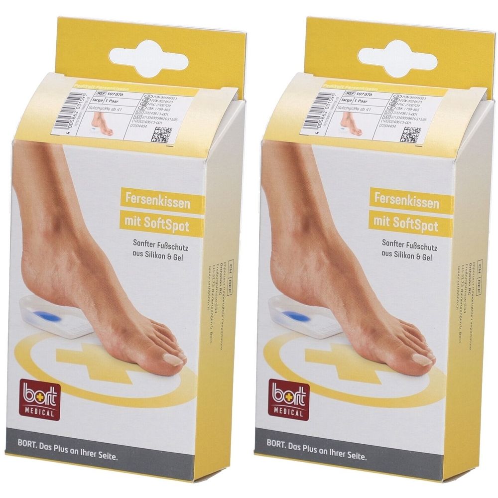 Bort PediSoft® Absatz mit SoftSpot Silikon groß