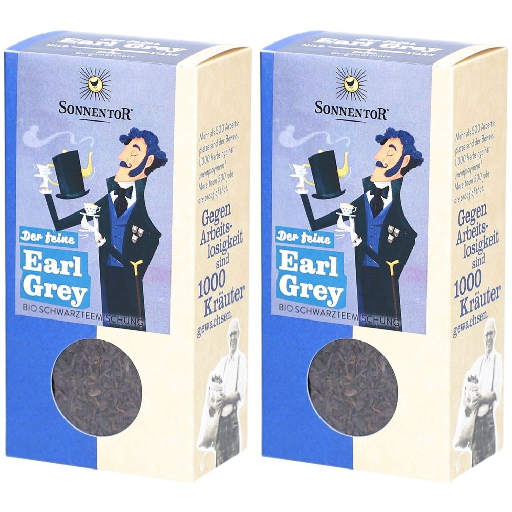 Sonnentor Schwarzer Tee Earl Grey Bio Bulk - Aromatisiert Bergamotte