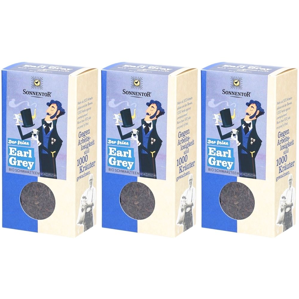 Sonnentor Schwarzer Tee Earl Grey Bio Bulk - Aromatisiert Bergamotte