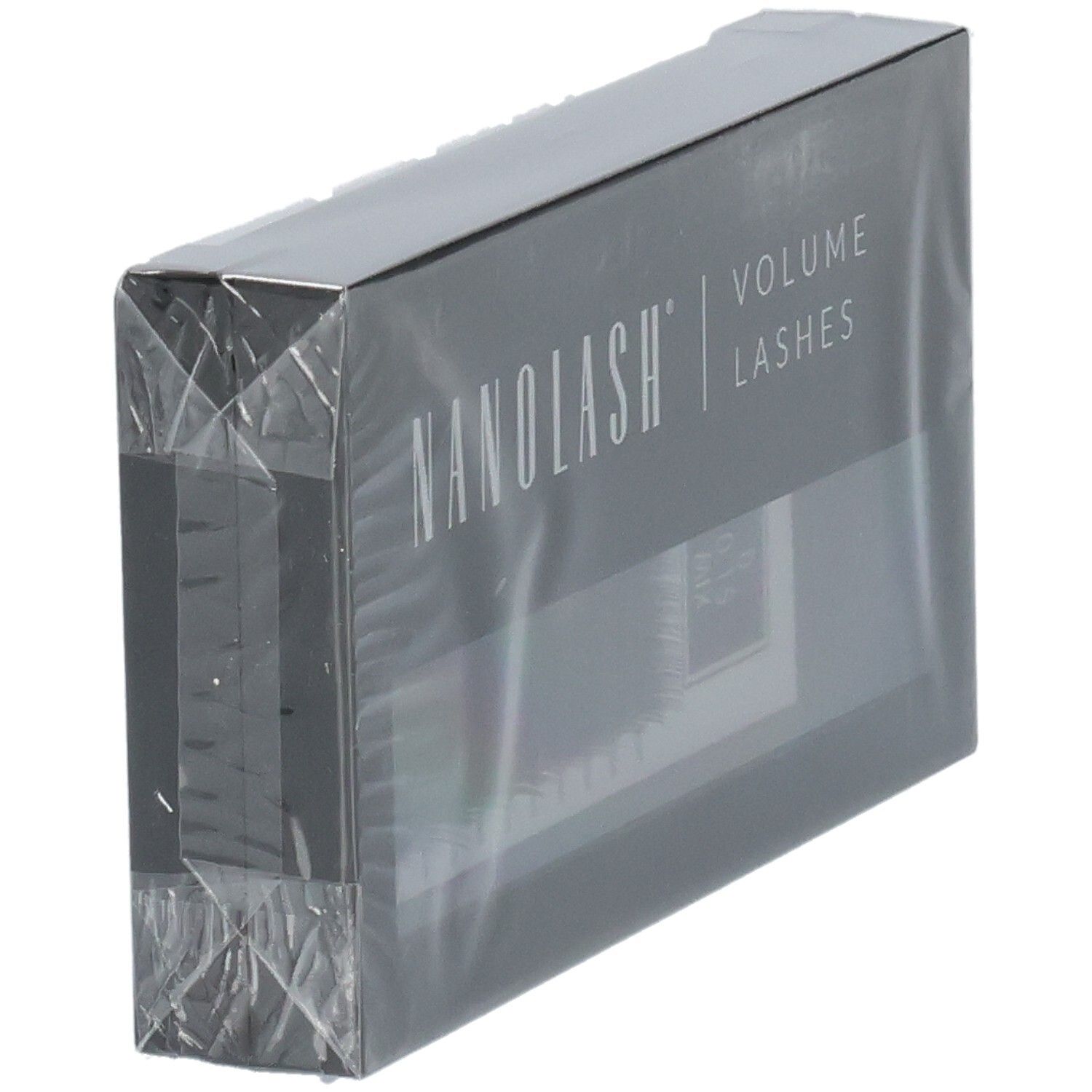 Verpackung mit Nanolash Volume Lashes Schriftzug.