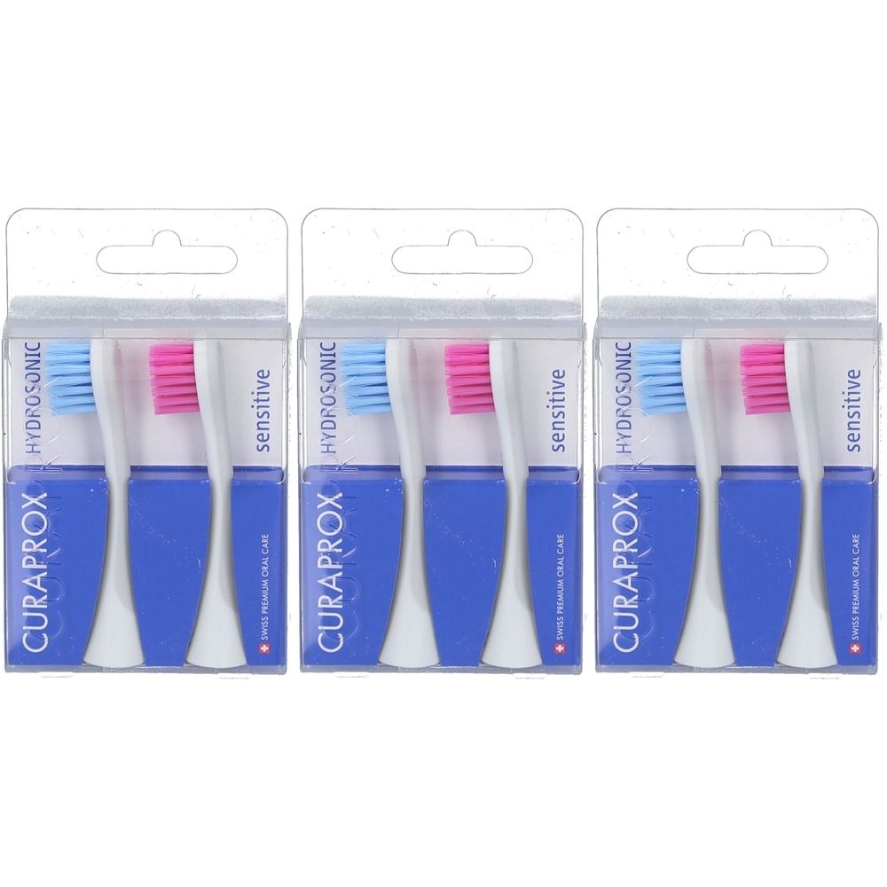 Curaprox Hydrosonic Sensitive Bürstenköpfe - 2er-Pack Nachfüllpacks