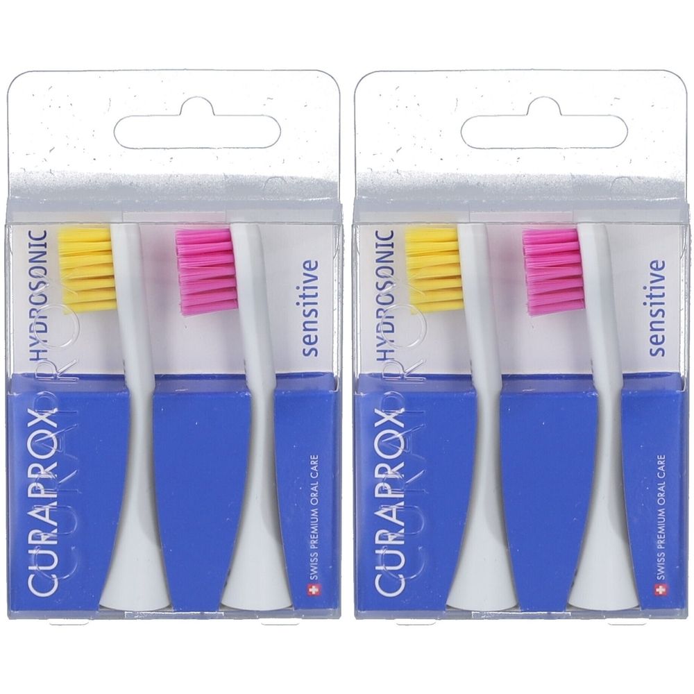Curaprox Hydrosonic Sensitive Bürstenköpfe - 2er-Pack Nachfüllpacks