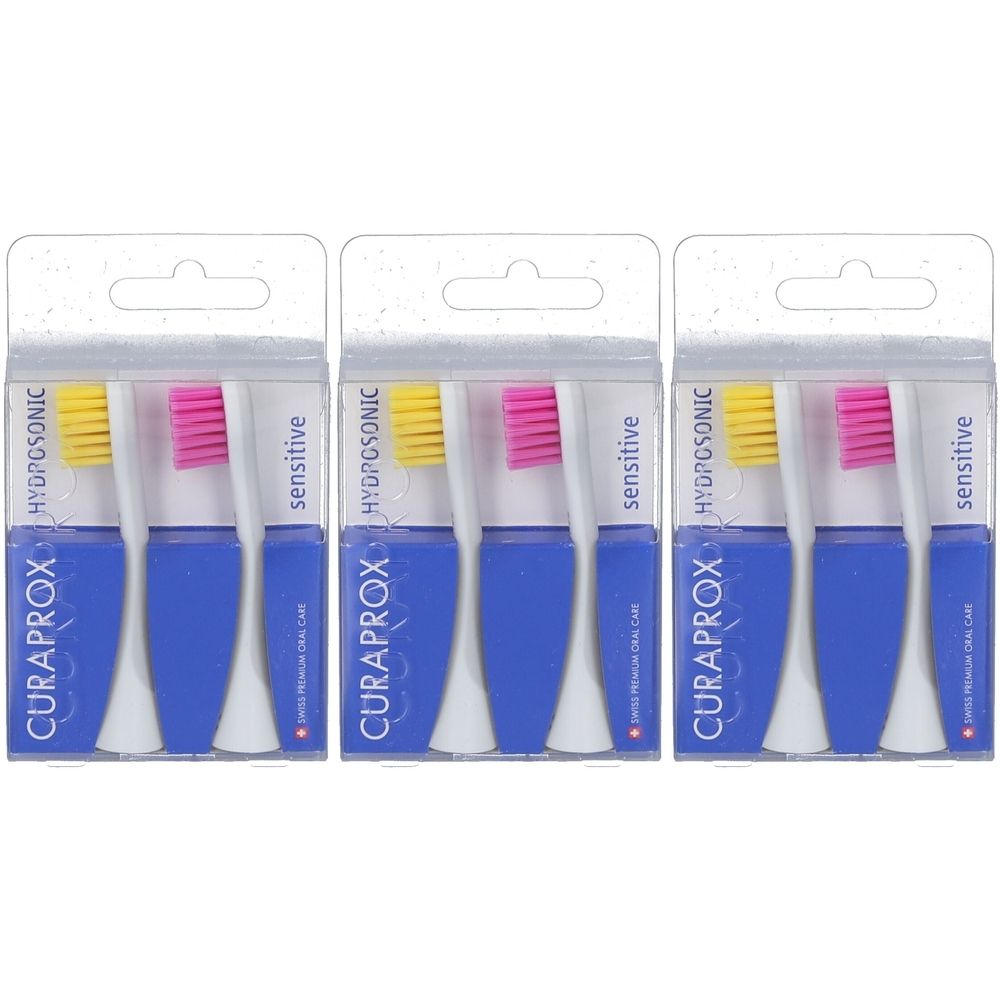 Curaprox Hydrosonic Sensitive Bürstenköpfe - 2er-Pack Nachfüllpacks
