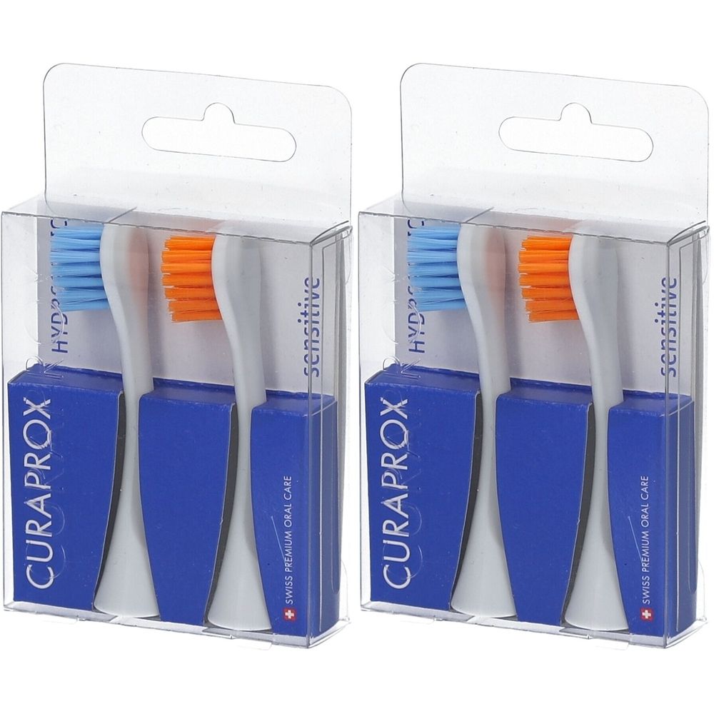 Curaprox Hydrosonic Sensitive Bürstenköpfe - 2er-Pack Nachfüllpacks