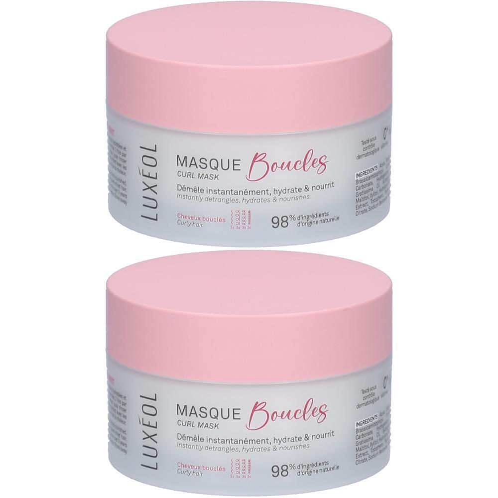 LUXÉOL Masker voor krullend haar, ontklittend, hydraterend en voedend
