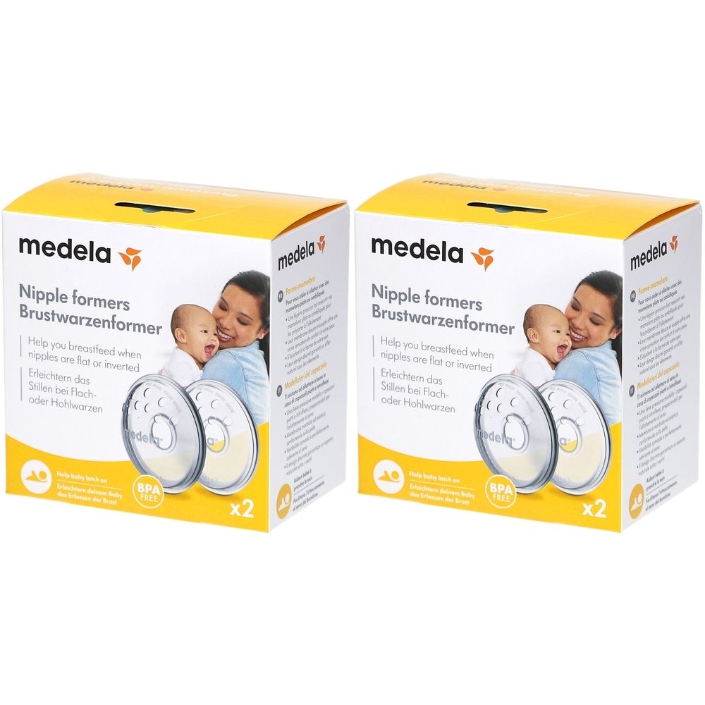 Medela Brustwarzenformer x2 - Stillhilfe für Flach- oder Hohlbrustwarzen