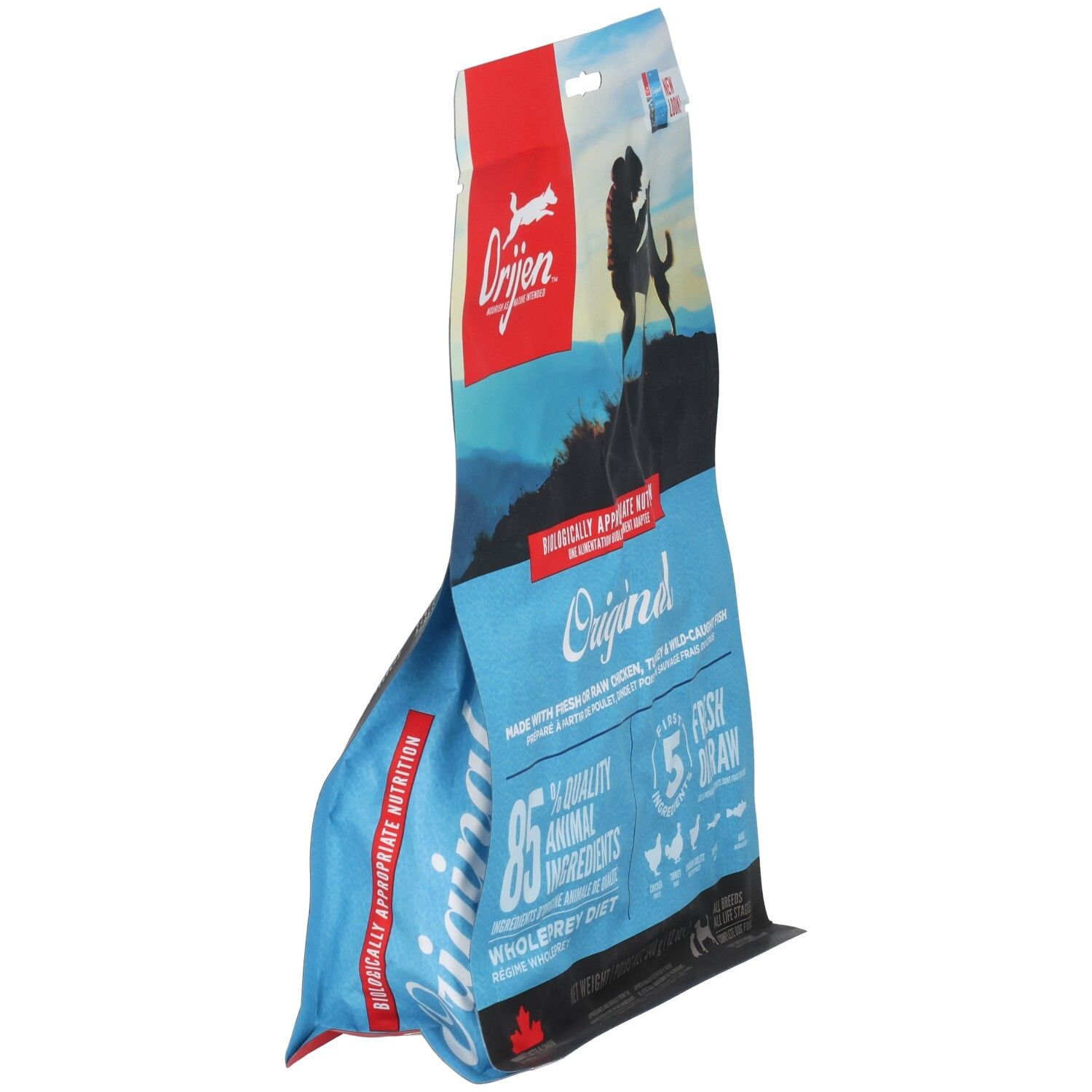 ORIJEN Original - Alimentation sèche pour Chat Adulte Stérilisé Chien Toutes Races Toutes Étapes de Vie