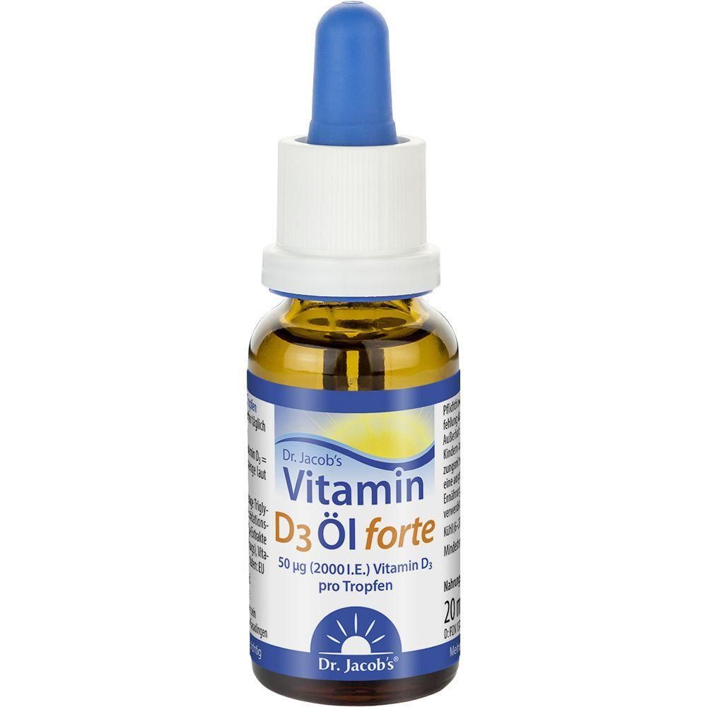 Dr. Jacob's Vitamin D3 Öl forte 2000 IE D3 hochdosiert 640 T