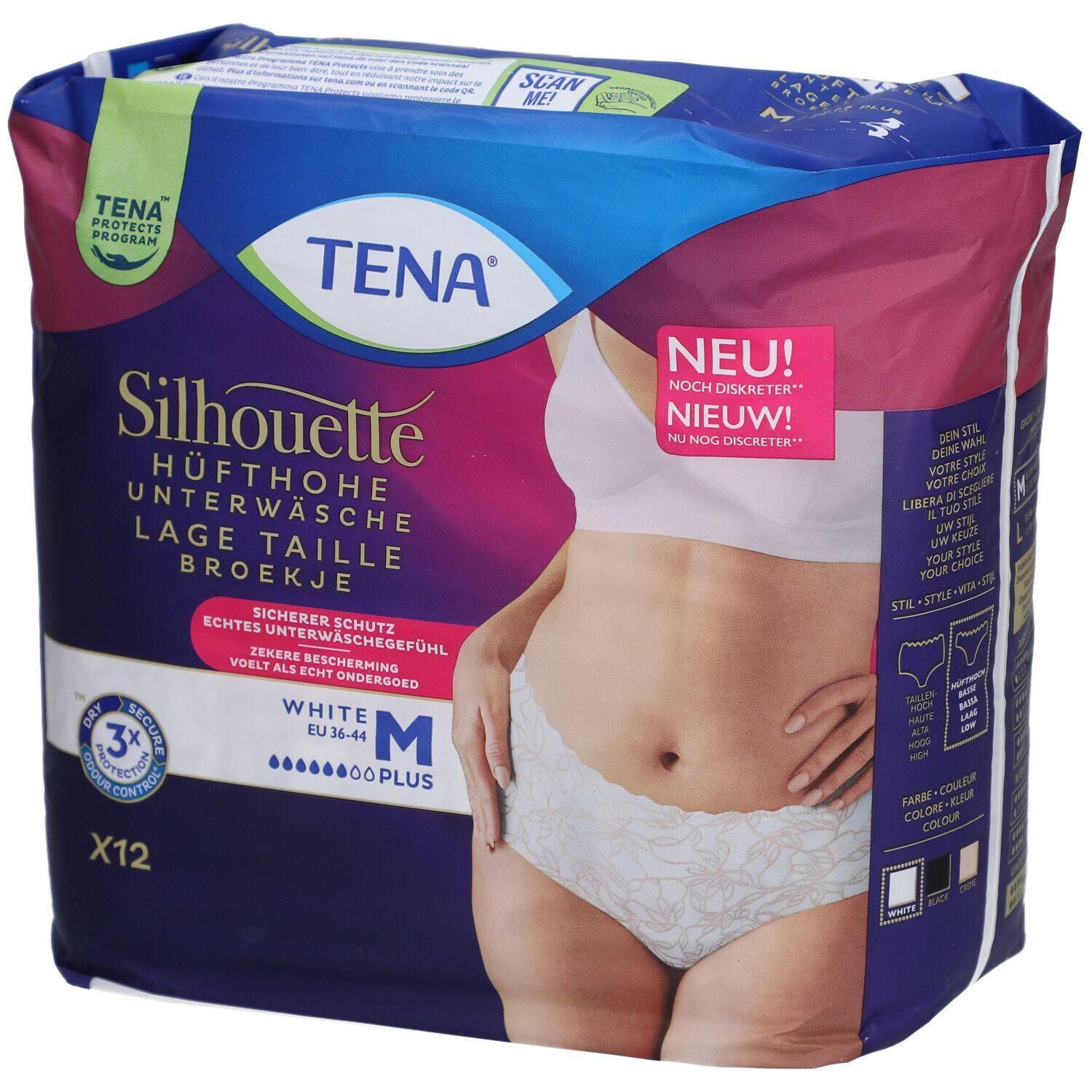 Tena® Silhouette Plus White M