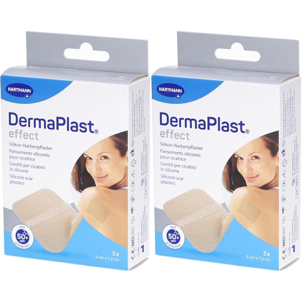 DermaPlast Effect pansements silicone cicatrices 5 cm x 7,2 cm