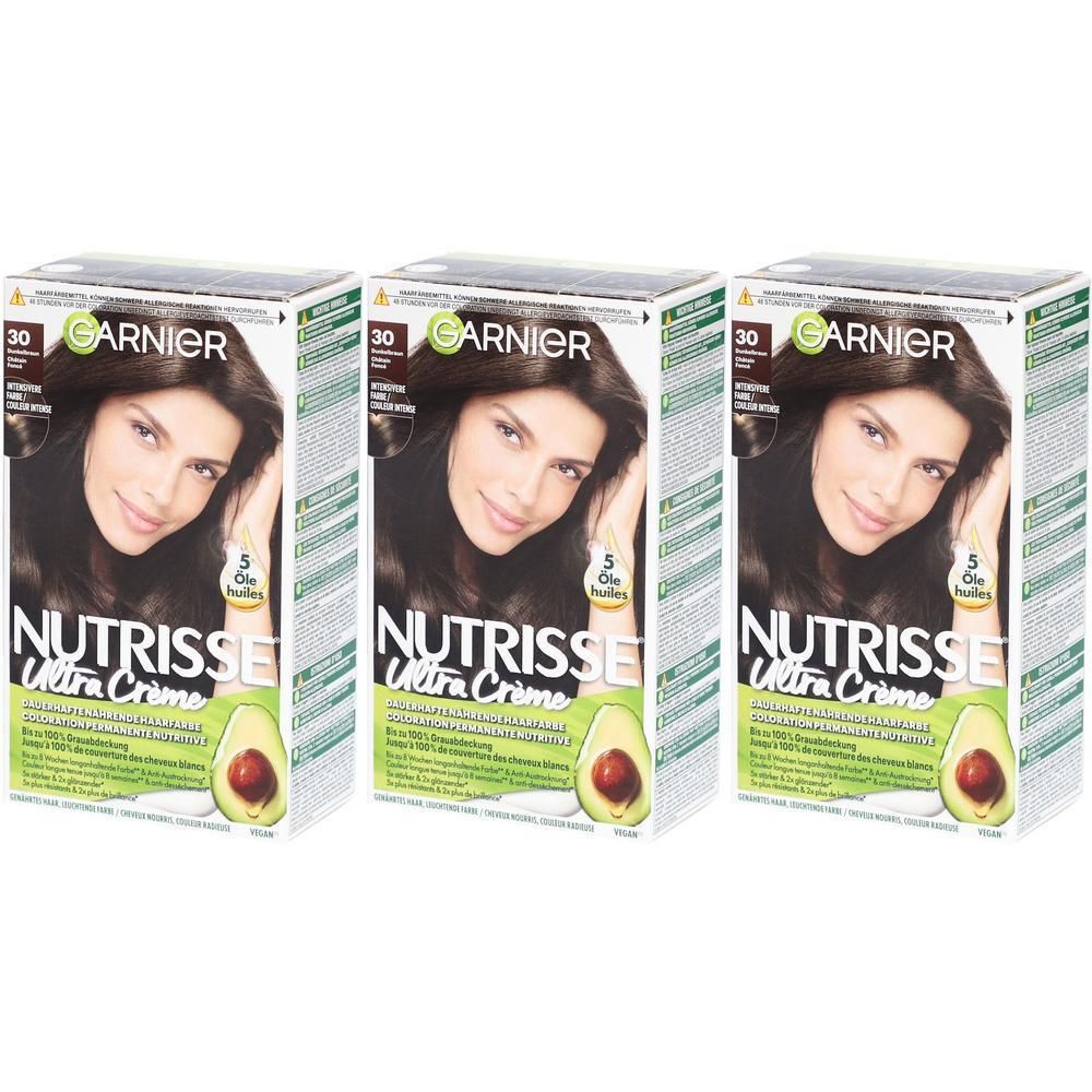 Garnier Nutrisse Creme Nährende permanente Coloration 30 Ebène