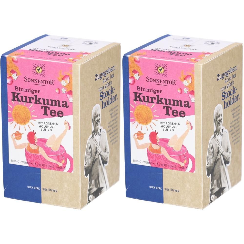 Sonnentor Blumiger Kurkuma Tee Aufgussbeutel