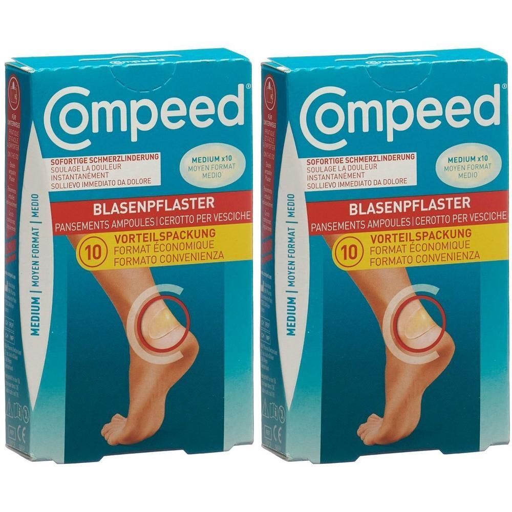 Compeed Pansements ampoules format moyen 4,2x6,8 cm