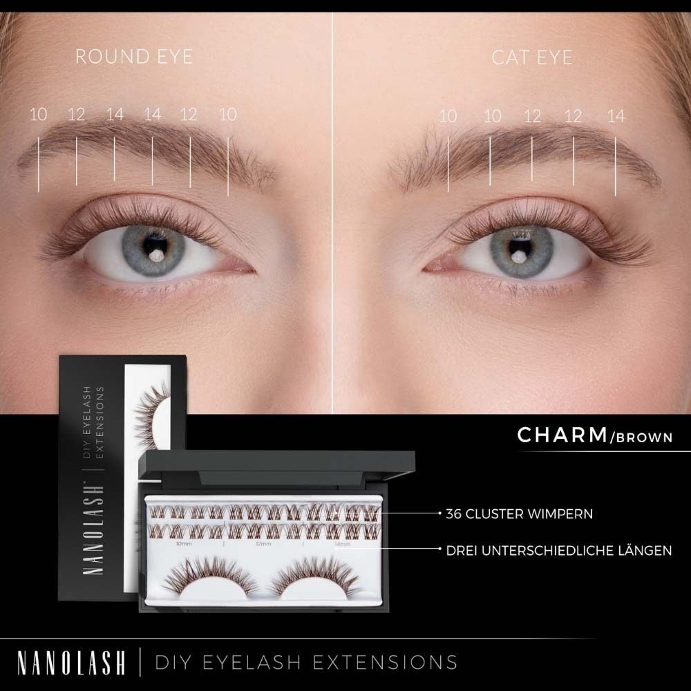 NANOLASH® DIY Extention de cils - Starter kit Charm Bro