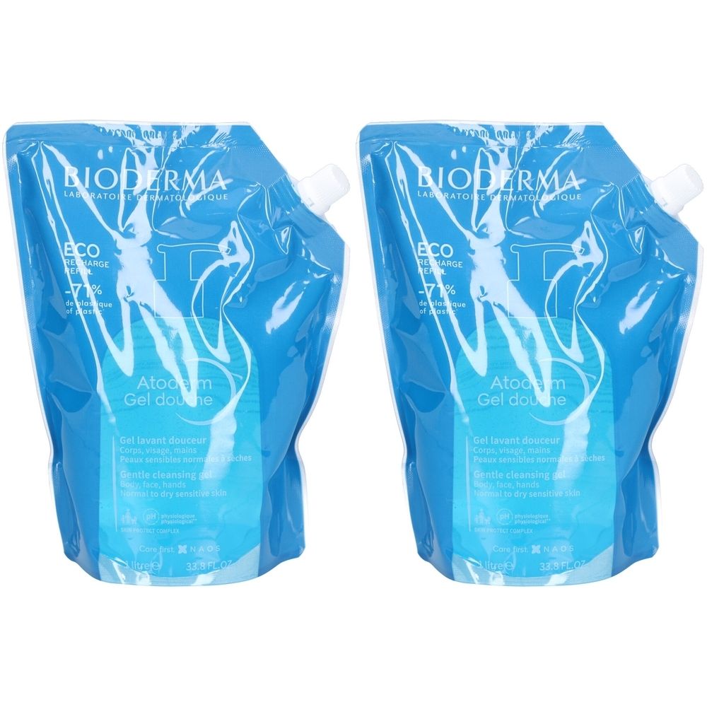 Bioderma Atoderm Gel-Dusche Eco-aufladen