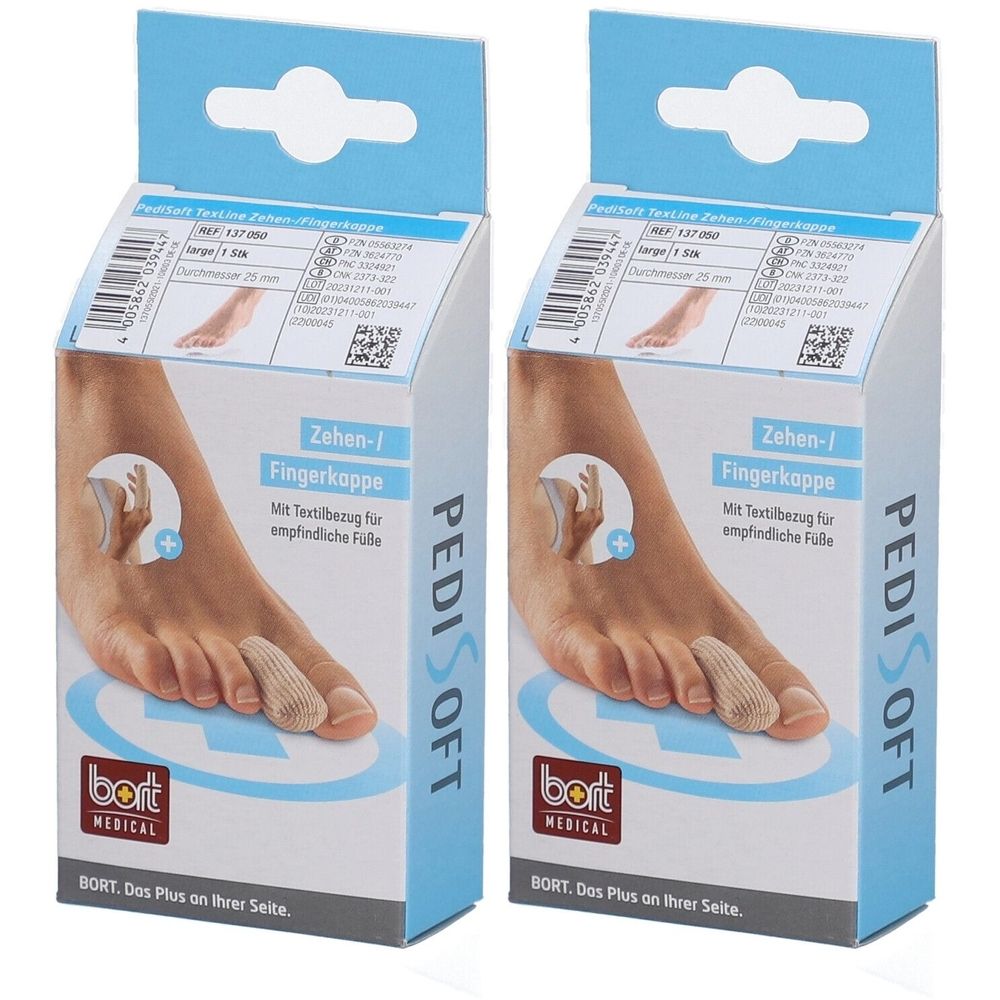 Bort PediSoft® TexLine Zehen-/Fingerkappe Gr. L