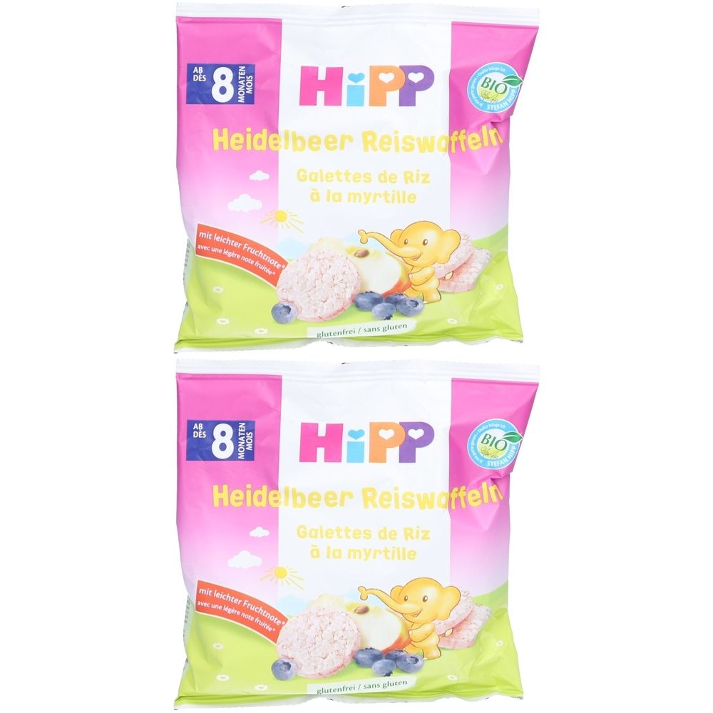 Hipp Reiswaffeln mit Heidelbeeren Nach 8 Monaten