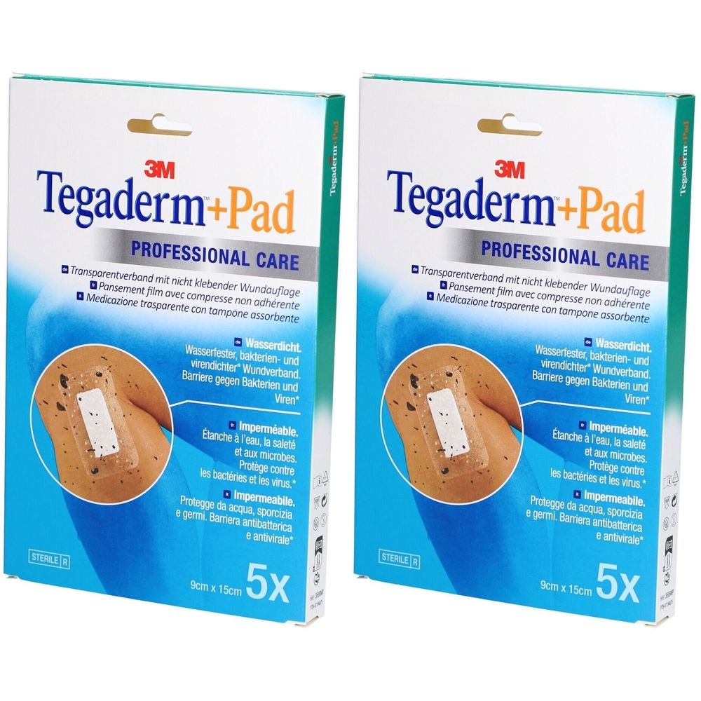 3M Tegaderm™ + Pad Folienverband mit nicht haftender Kompresse 9 x 15 cm
