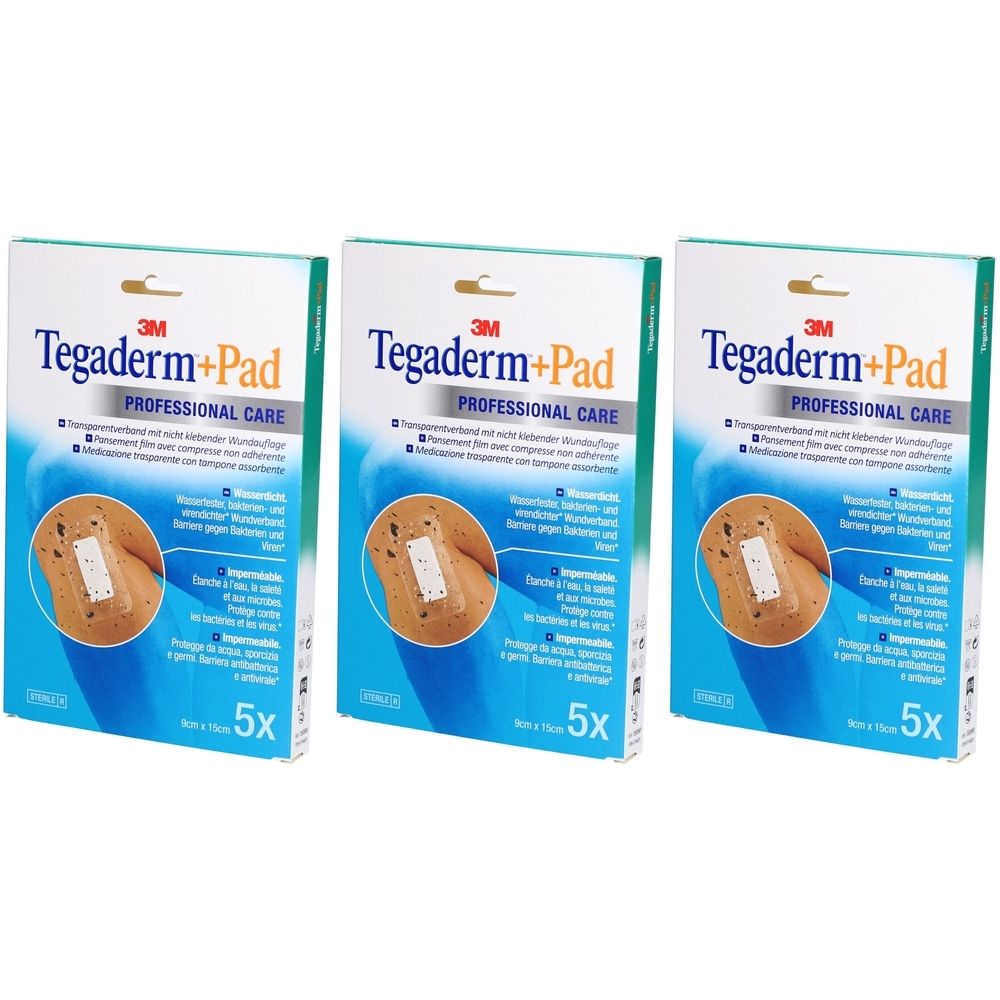 3M Tegaderm™ + Pad Folienverband mit nicht haftender Kompresse 9 x 15 cm