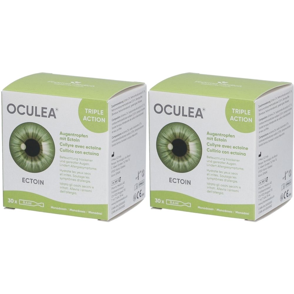 Oculea Augentropfen Mit Ectoin x2 2x0,4 ml