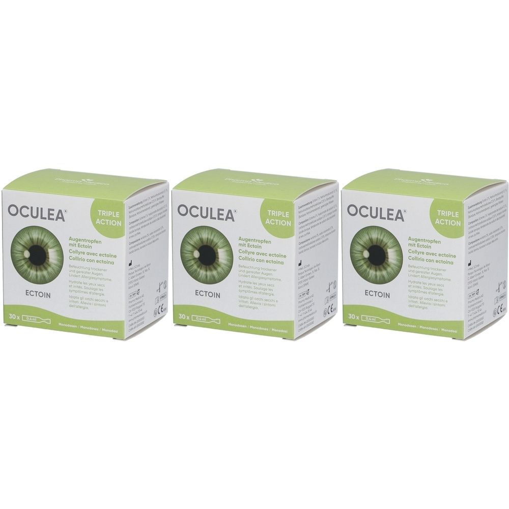 Oculea Augentropfen Mit Ectoin x3 3x0,4 ml