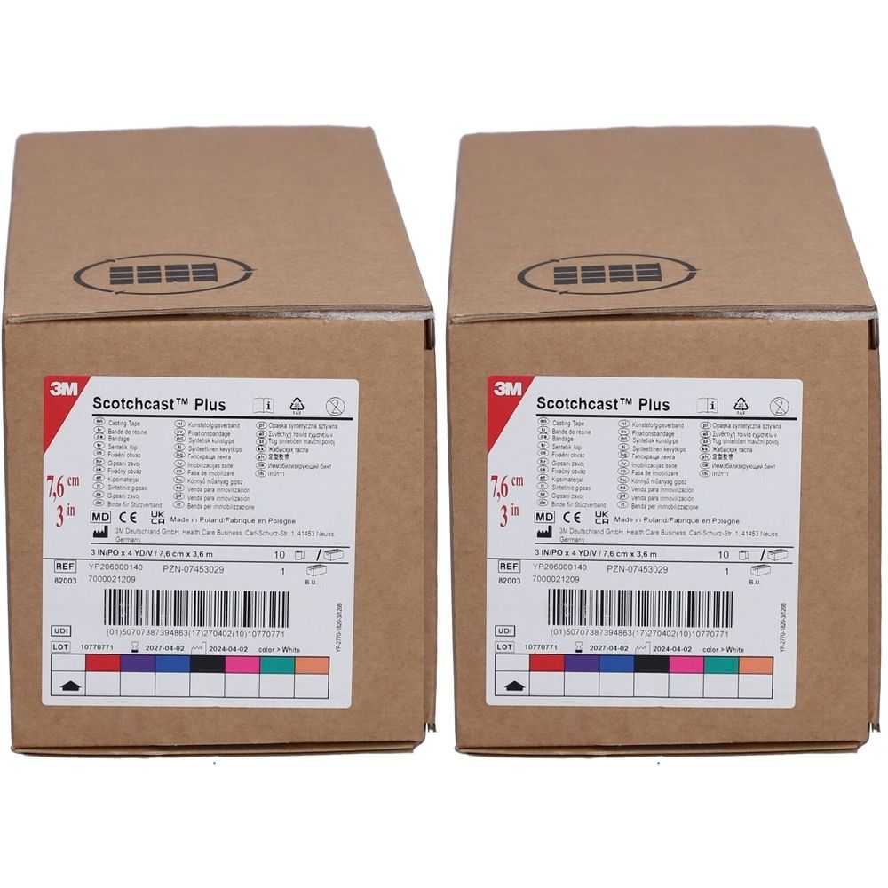 3M Scotchcast Plus Bandage 7,5 cm x 3,65 m Weiß