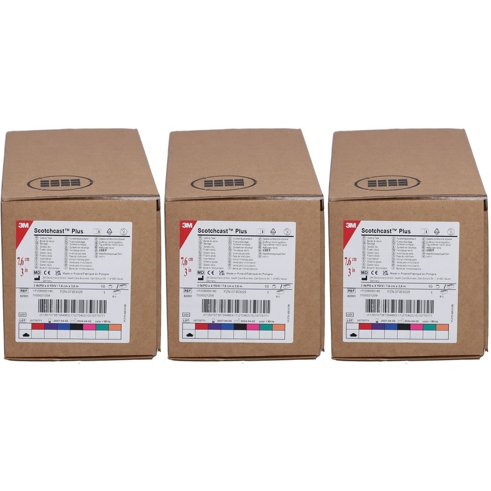 3M Scotchcast Plus Bandage 7,5 cm x 3,65 m Weiß