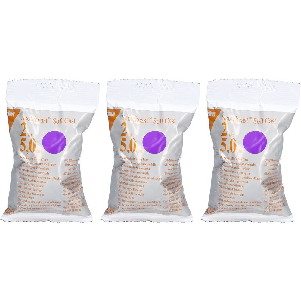 3M Scotchcast Soft Cast Halbstarres Kompressionsharz 5 cm x 3,65 m Violett