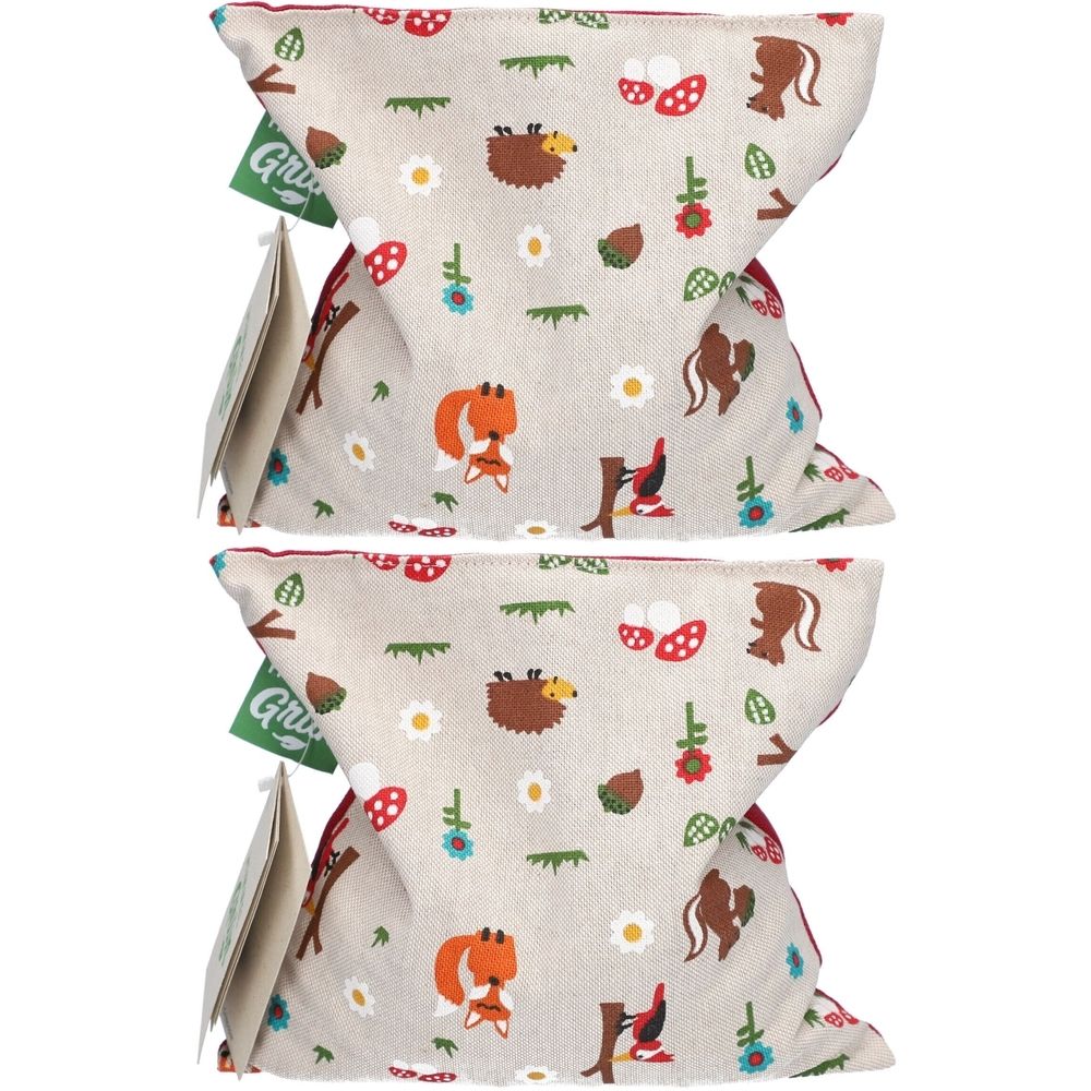 Himmelgrün Kinder Kirschkernkissen 20x20cm Waldtie x2 2x1 St Wärmekissen