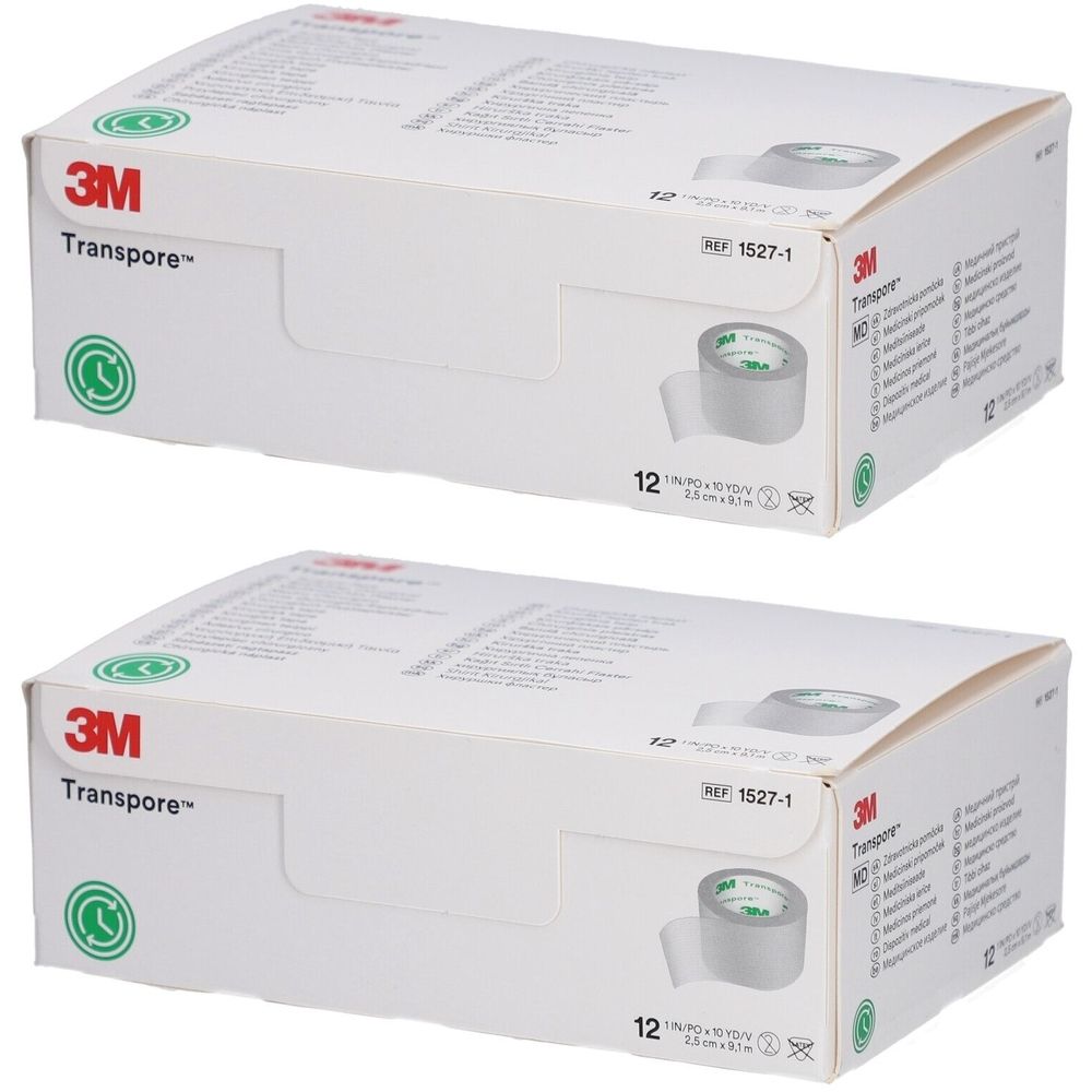 3M™ Transpore™ Chirurgisches Klebeband 2,5 cm x 9,15 m