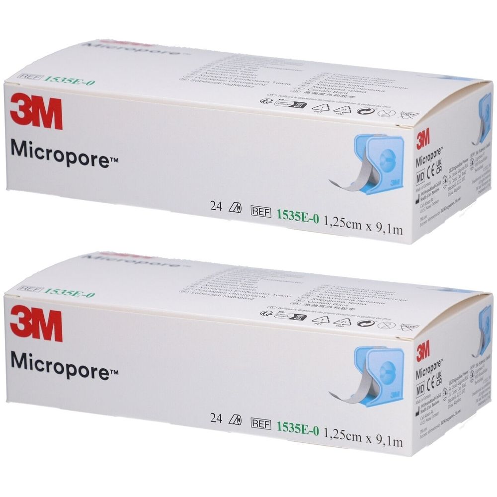 3M Micropore Heftpflaster Klebeband auf Rolle 12 mm x 9,14 m
