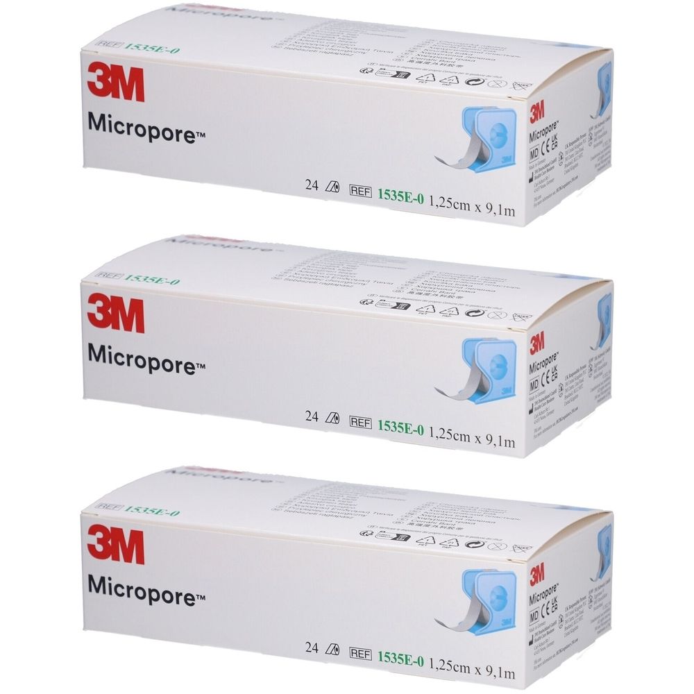 3M Micropore Heftpflaster Klebeband auf Rolle 12 mm x 9,14 m