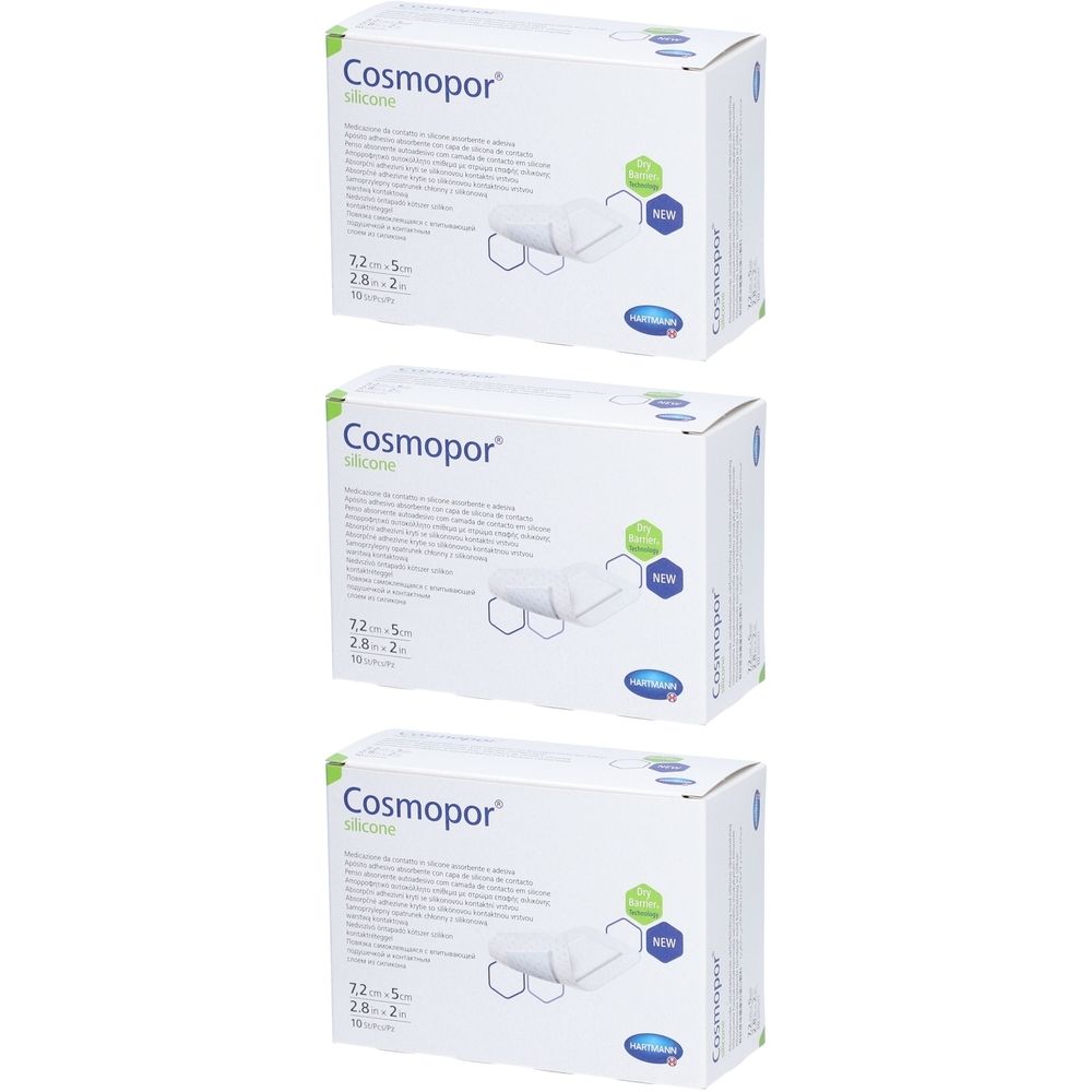 Hartmann Cosmopor® Silikon 7,2 x 5 cm