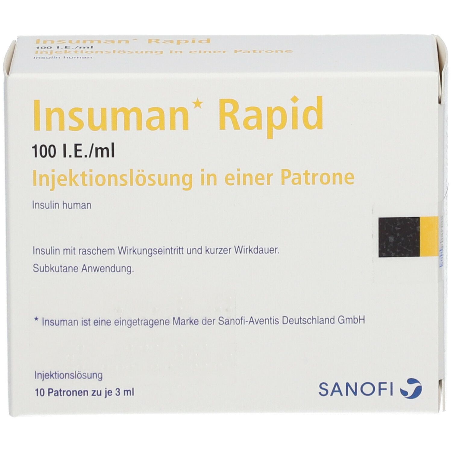 INSUMAN Rapid 100 I.E./ml