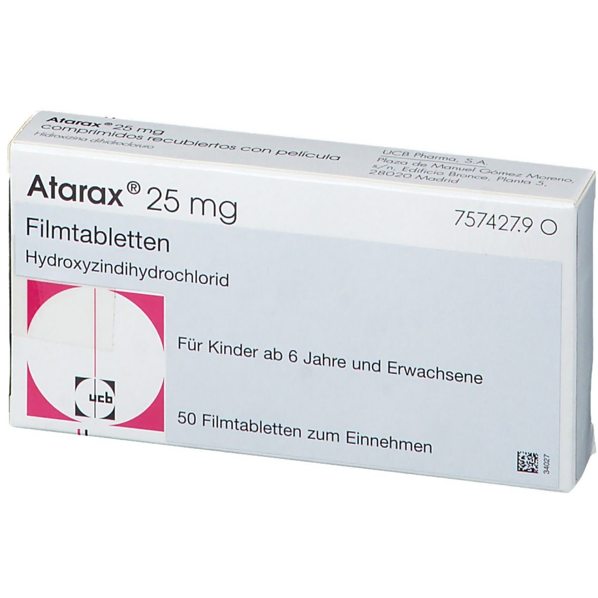 ATARAX 25 mg Filmtabletten B