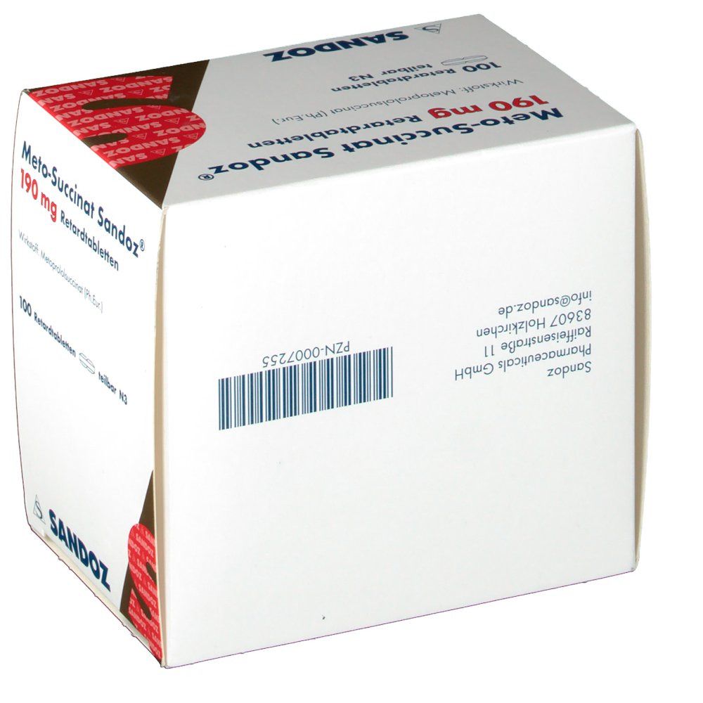 Meto/Succinat Sandoz® 190 mg Retardtabletten