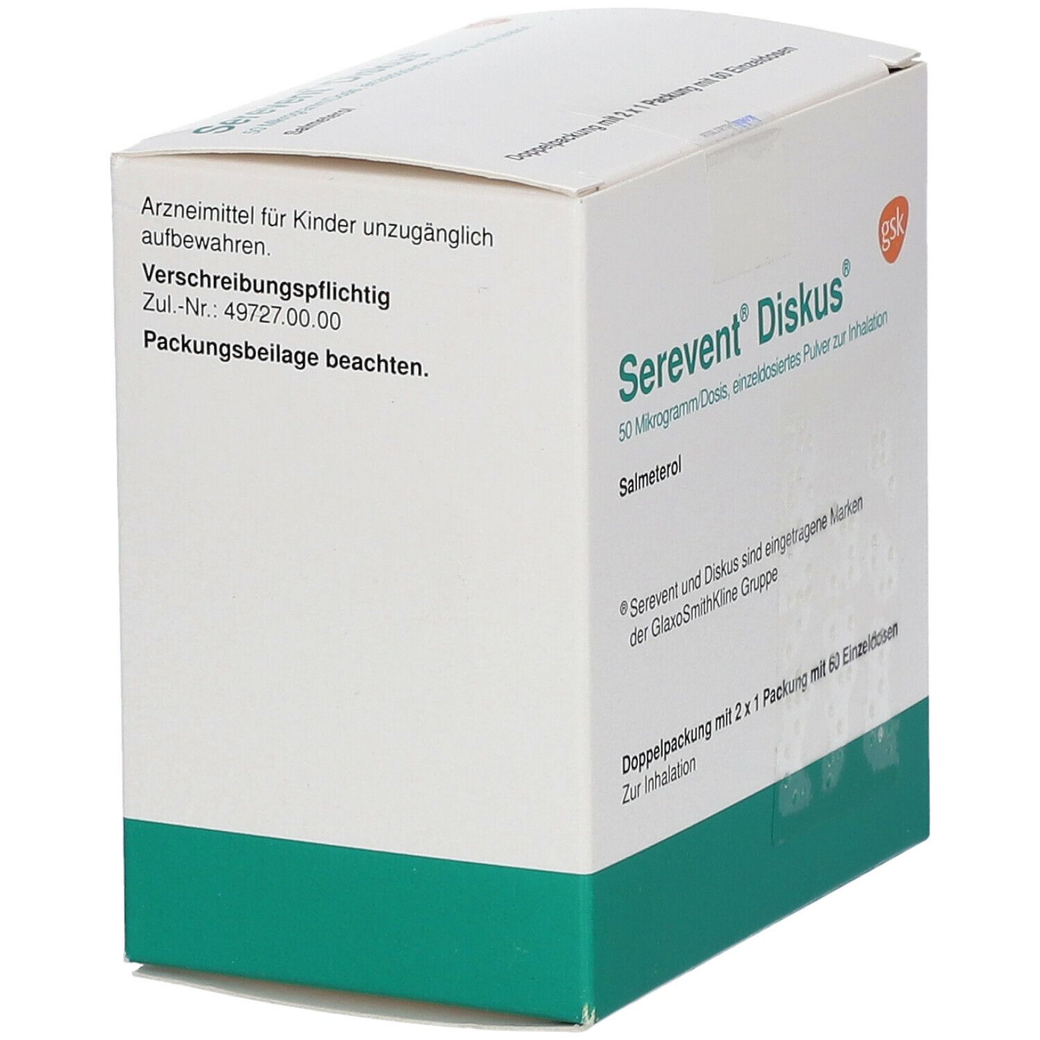 Serevent Diskus 60 Einzeldos.Pulver zur Inhalation 2 St Inhalationspulver