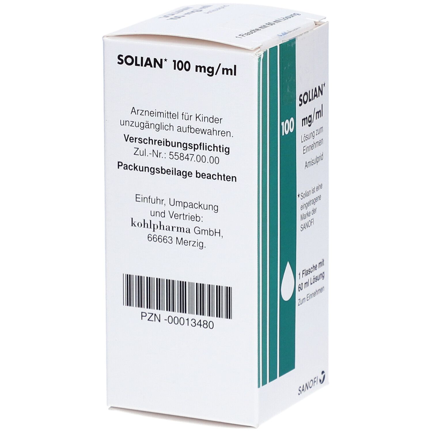 Solian 100 mg/ml Lösung zum Einnehmen 60 ml