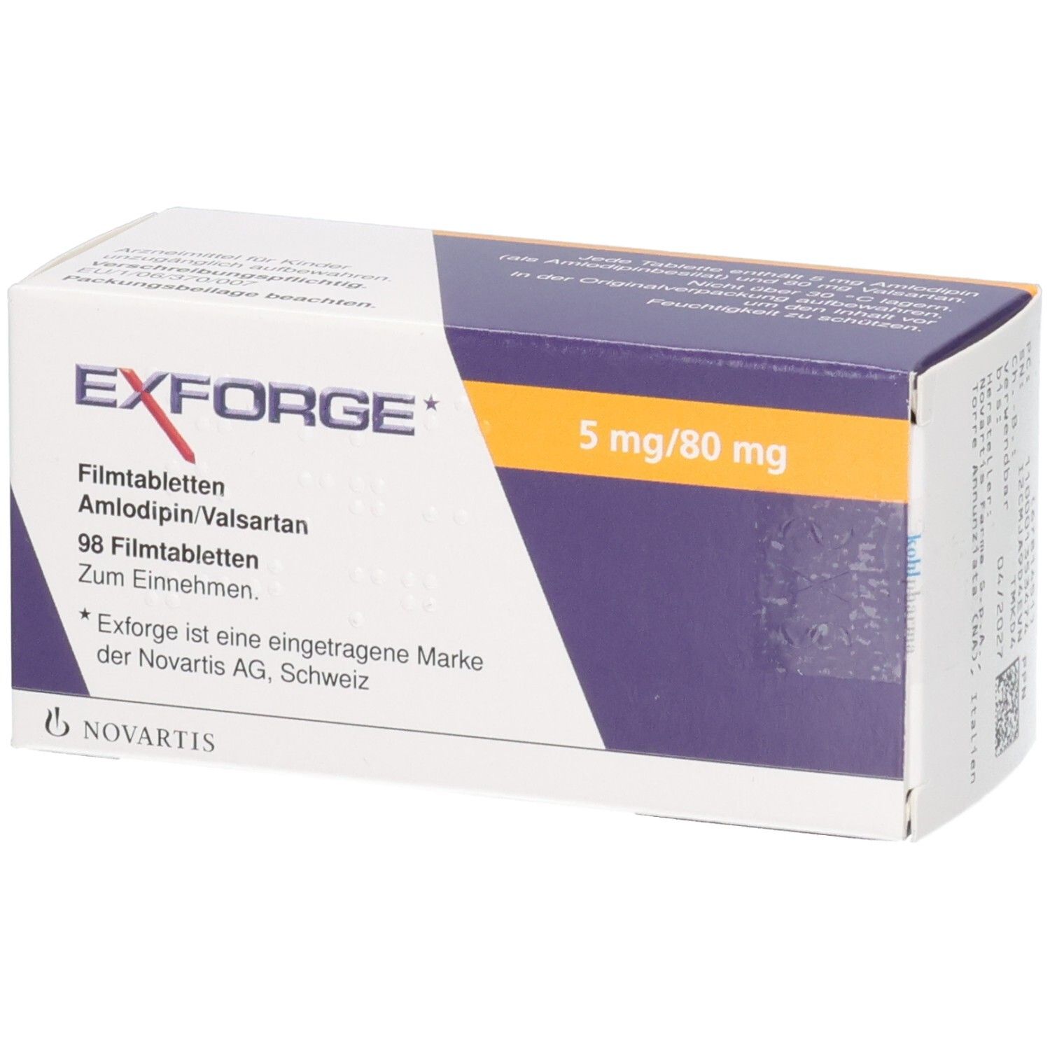 Exforge 5 mg/80 mg