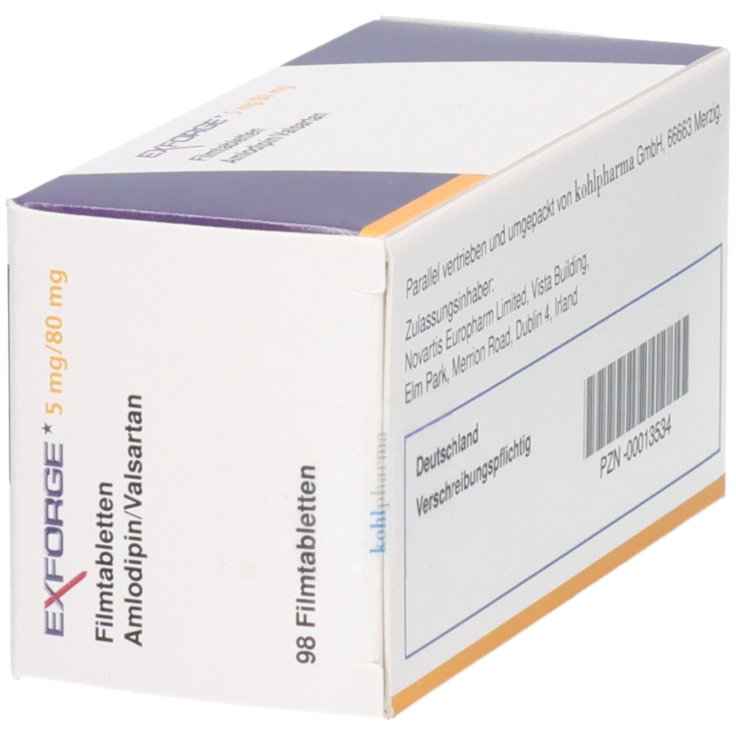Exforge 5 mg/80 mg