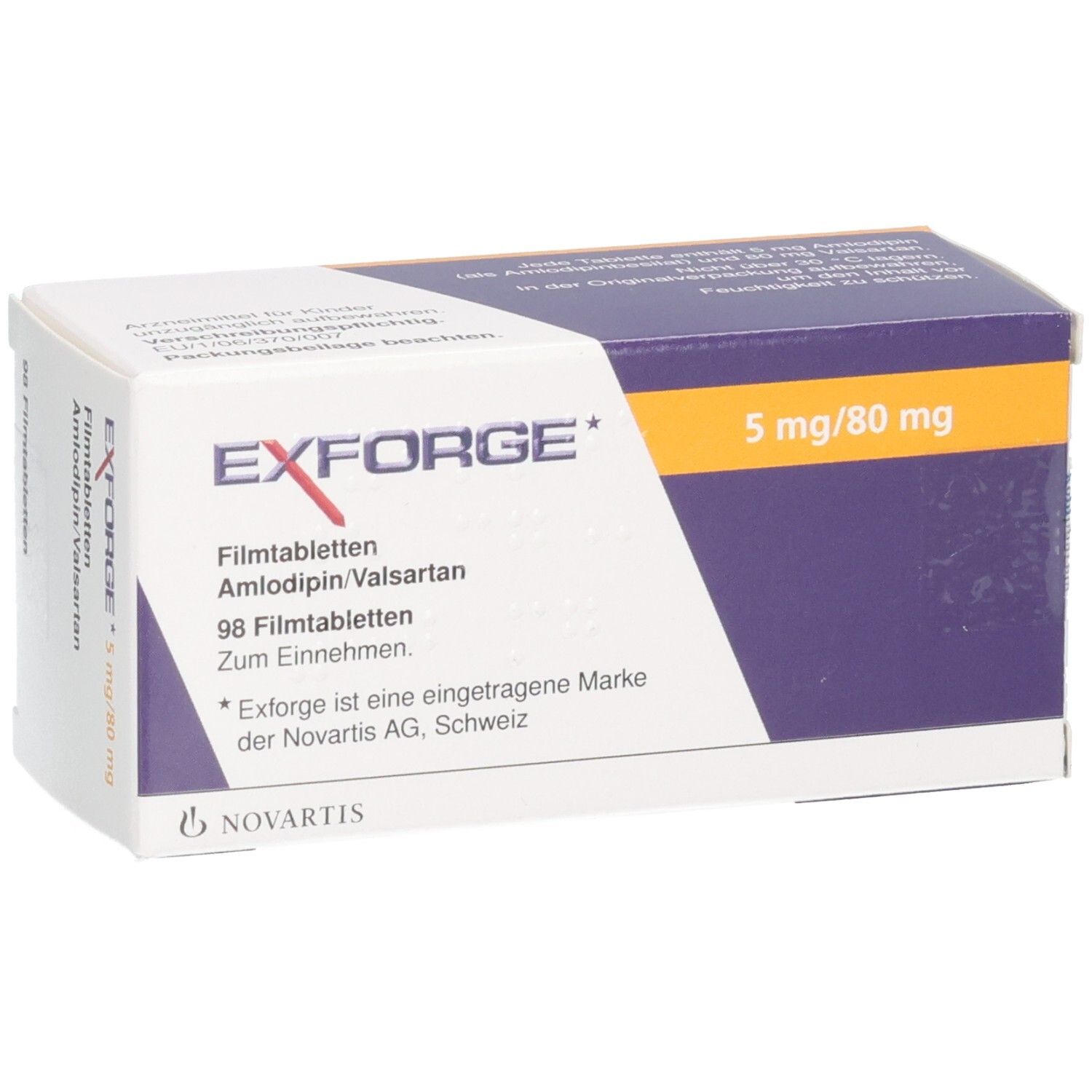 Exforge 5 mg/80 mg